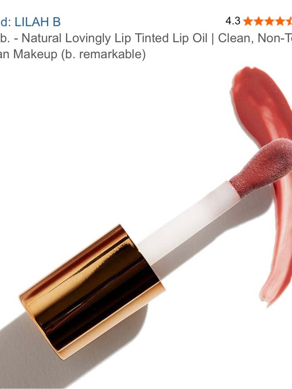 NEW lilah b. Lovingly Lip Tinted Oil in b.remarkable - Picture 4 of 4